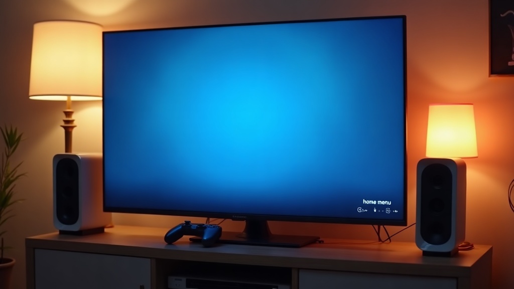 A flat-screen television connected to a modern console, illustrating the question of whether a 4K TV is needed to enjoy it