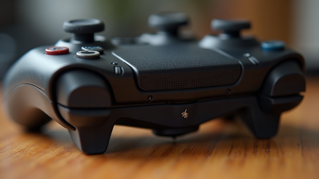 Close-up of an analog stick mechanism showing the internal sensor that tracks its tilt and direction