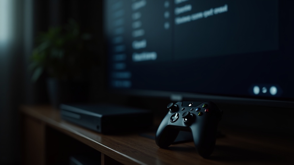 A television displaying console settings menus, illustrating parental controls used for online multiplayer safety
