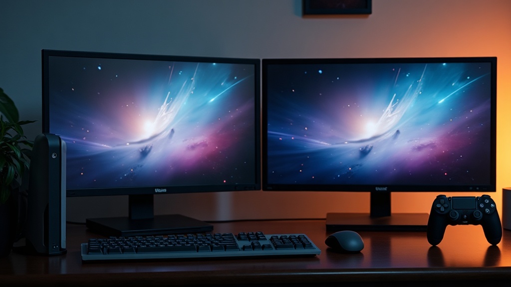 Side-by-side monitors demonstrating the visual difference a higher refresh rate makes
